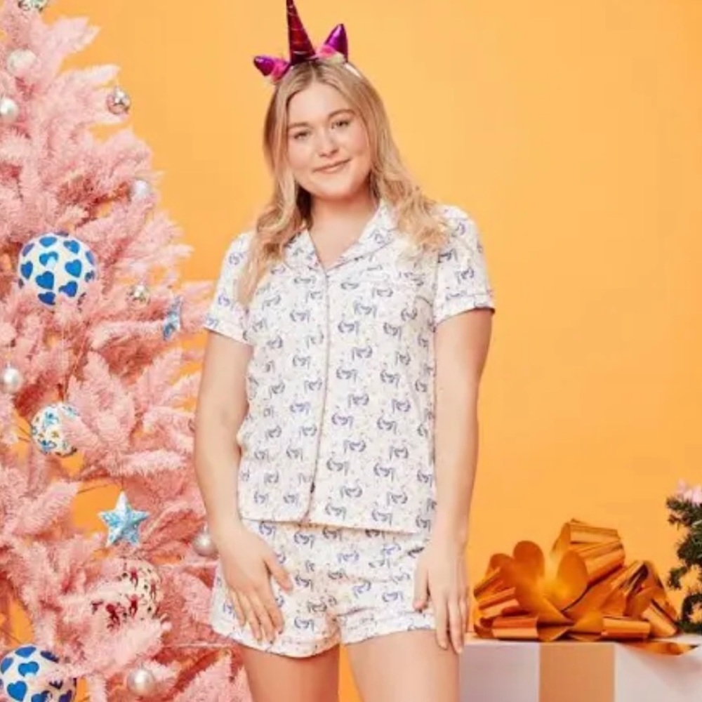 Gwen The Unicorn Polo Pajama Set - 12 days of Christmas Unique Design